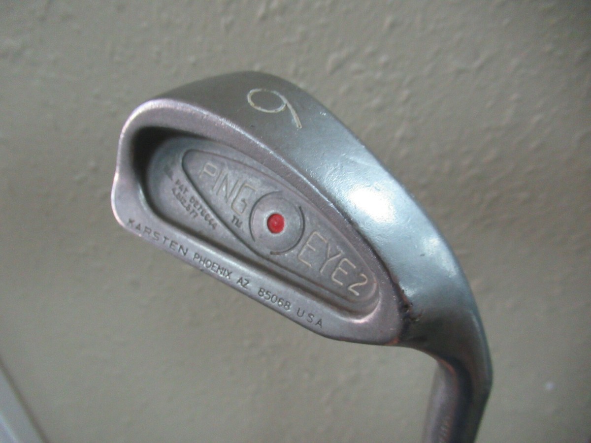 PING EYE 2 6 IRON RED DOT 1* FLAT ZZ LITE STEEL STIFF FLEX