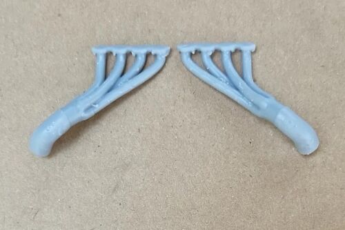 ABS-LIKE RESIN 3D PRINTED 1/16 DOWNSWEPT SIDE EXIT HEADERS DEEP - Picture 2 of 3