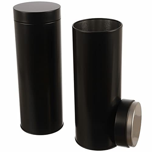 2 Contenitori Cialde Caffè Metallo Rotondi | Accessorio Cucina Chic - 1