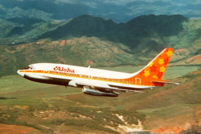 Aloha Airlines Boeing 737-200 Tail #N823AL Aluminum Jet Plane