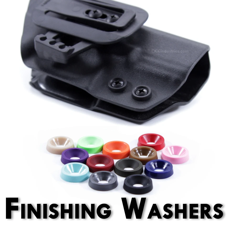 Arandelas de acabado - #8 - Tapa plana - Nylon - para fabricación de fundas y fundas Foto 2 de 3