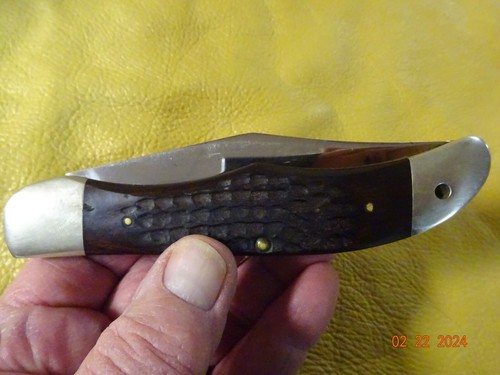 1979 CASE XX USA 6265 folding hunter with lanyard hole and sheath - Picture 10 of 16