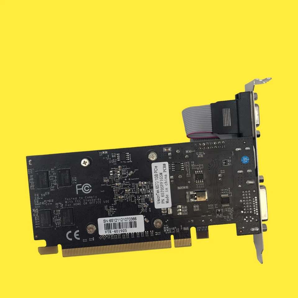 FOR PARTS! VisionTek Radeon 6570 1GB DVI I HDMI VGA Graphics Card # 322 Z65/B72 - Image 4 of 4