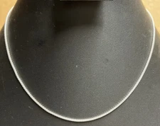 Real 925 Sterling Silver Diamond Cut Popcorn Chain Necklace Made in Italy 20”