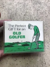 Two New Golf Balls The Perfect Gift for an old Golfer Novelty Gag Gift Set Case
