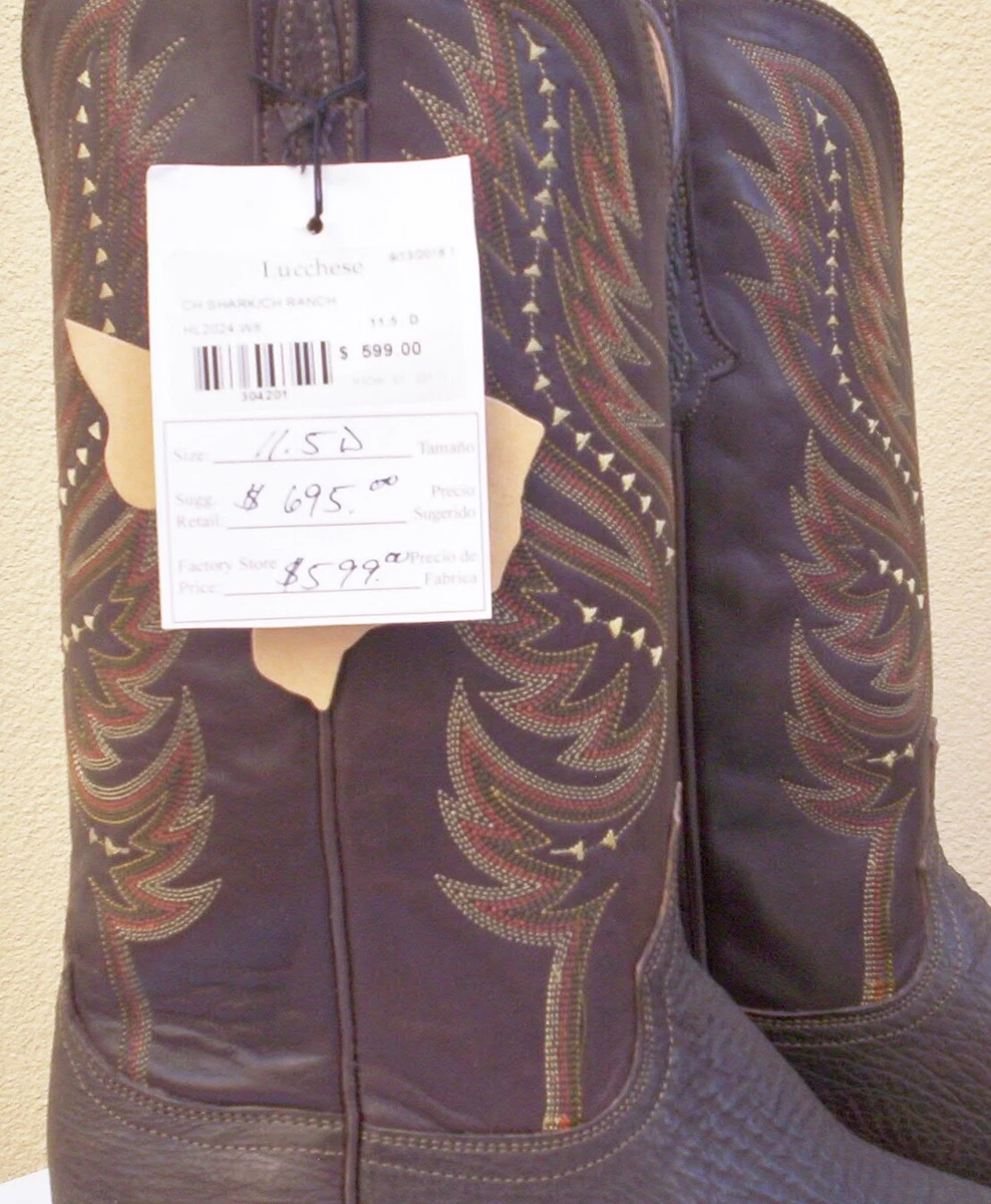 Lucchese sharkskin boots sale