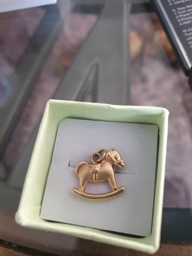 Rocking Horse Charm Pendant 9ct Yellow Gold - Picture 2 of 7