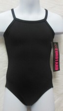 Black Camisole Leotard Adjustable Straps EUROTARD Tactel Child/adult Sz 44819
