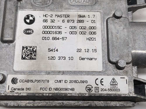 Módulo radar sensor punto ciego BMW X6 X5 X4 X3 2011-2019 66-32-6-873-289 - Imagen 2 de 3