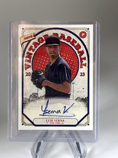 LUIS SERNA 2023 ONYX VINTAGE ON CARD AUTOGRAPH YANKEES PROSPECT