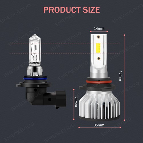 For Toyota Corolla 2009-2016 6X LED Headlight Hi-Low Beam Fog Light Bulbs Combo - Picture 6 of 18