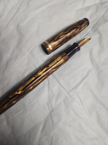 Lot 5 Vintage Waterman Style Fountain Pens with 14K Nibs...conklin Patented 1918 - Picture 12 of 19