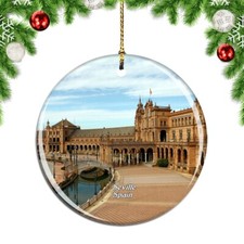 Spain Square Seville Christmas ornament city travel souvenir