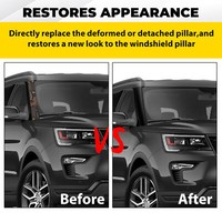 4Pcs For 11-19 Ford Explorer Left Right Side Windshield A-Pillar Molding Trim 4