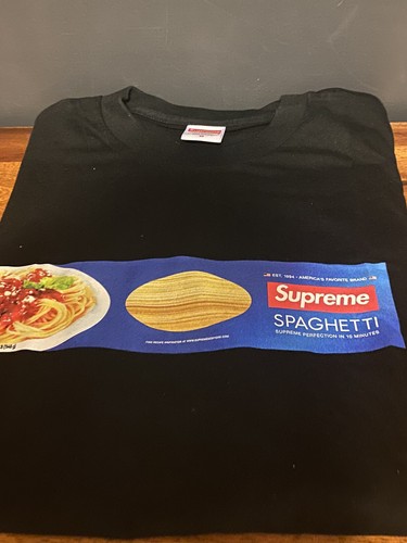 Supreme Spaghetti Logo T-Shirt Sz L - Picture 2 of 2