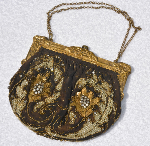3 Antique 1920 Art Deco Bags Beaded Drawstring Flapper tapestry gold lame silk 3 - Picture 16 of 24