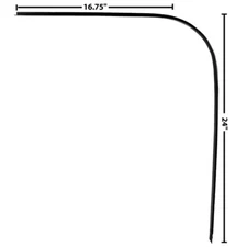 1967~1972 Chevy Pickup Truck Drip Rail/ Upper Door Crown Trim Left Side Dynacorn