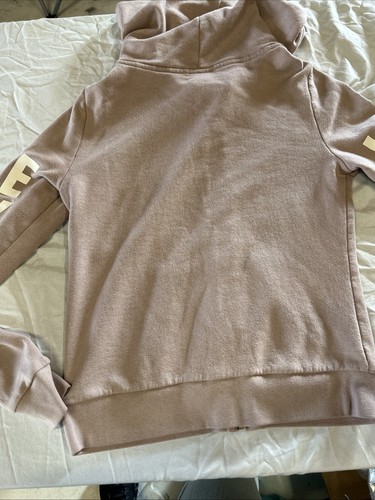 Victoria Secret Love Pink Zip Up Hoodie Youth Size Medium Logo - Picture 13 of 16