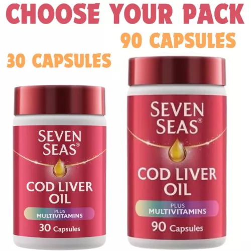 Seven Seas capsules with Vitamin D & Omega-3 Fish Oil Plus Cod Liver Oil