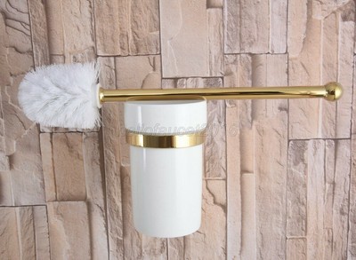 Wall Mount Bathroom Accessory Gold Color Brass Toilet Paper Roll Holder lj016-5