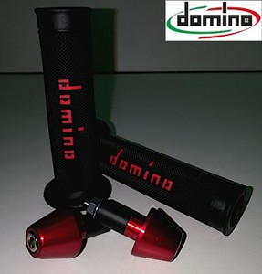 Coppia manopole Domino Racing Contrappesi Universali Kawasaki Ninja 300 Post