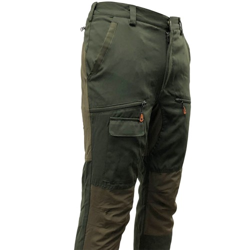 Pantalones verdes de cazadores forrados de malla impermeable Game Scope | pantalones multibolsillo - Imagen 4 de 4