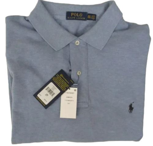 POLO RALPH LAUREN WHITE BLUE GRAY WINE PINK NAVY COTTON MESH BIG & TALL 1XL-5XL - Afbeelding 33 van 92