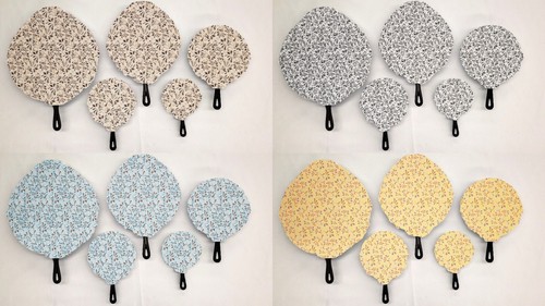 Paisley Cast Iron Pan Covers (Set of 5) 4 Colors Available - 第 1/5 張圖片