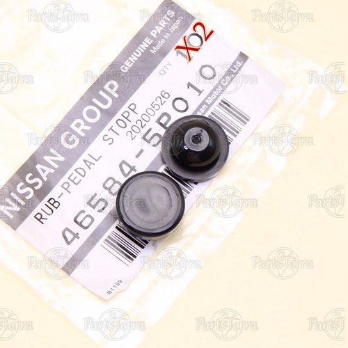 x2 Genuine NISSAN INFINITI Pedal Rubber Black Stoppers 465845P010 / 46584-5P010 - Picture 3 of 9
