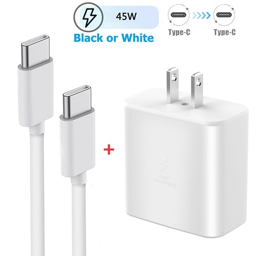 45W Super Fast Charging USB C Wall Charger w/ Cable For iphone 15 16 Pro / Max - Picture 1 of 13