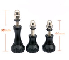 Black CNC Aluminum Tool Thumb Knob Bolt Screw Set 3Pcs GoPro Hero 10 9 8 7