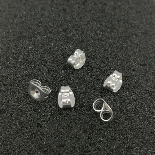 Butterfly Verschluß Stopper Ohrmutter Gegenstecker aus Edelstahl - silber / gold - 第 6/9 張圖片