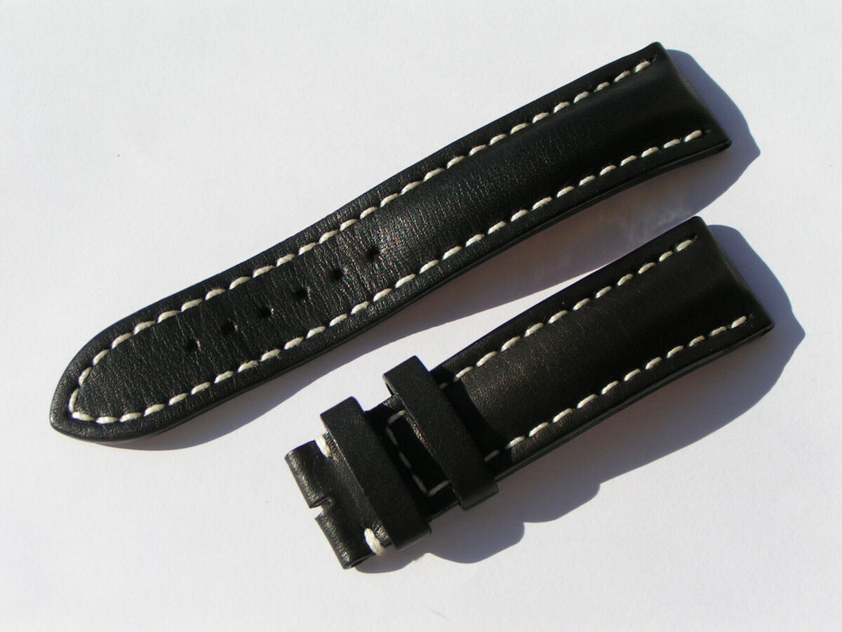 BREITLING 435X BAND 22MM 80/120 22/20 BLACK CALF STRAP BREITLING 435X BAND 22MM 80/120 22/20 BLACK CALF STRAP