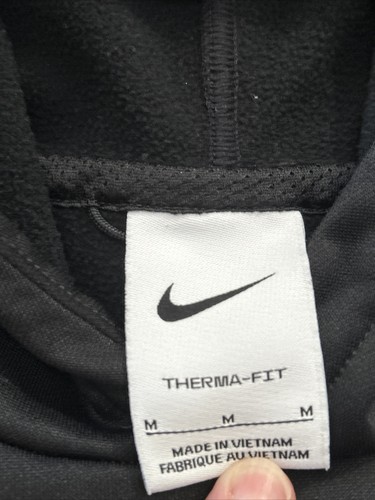 Nike Boys Therma-FIT Long Sleeve STARS Hoodie Black Size M Sweatshirt Well Kept - Picture 4 of 5