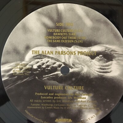 THE ALAN PARSONS PROJECT LP VULTURE CULTURE | eBay