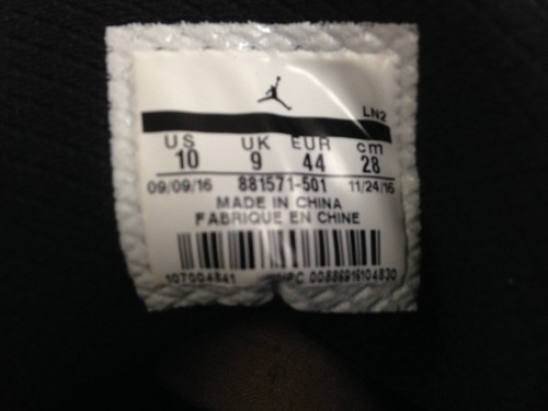 Air Jordan Mens Shoes 10 Super Fly 5 PO Black Purple 2016 Basketball 881571-501 - Picture 9 of 12