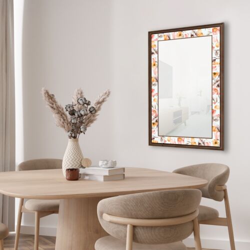 Handmade Mirror Wall Decor Hanging Wooden Frame Natural Stone Home Decor Gift - Picture 15 of 146