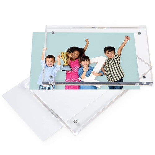 8 Pieces Clear Acrylic Picture Frames Acrylic Photo Frame Desktop Display Double - Picture 4 of 7