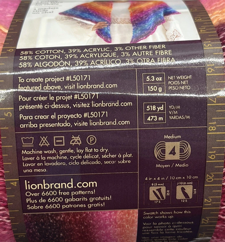 Chal marca León en hilo de bola "Community Coral" 36 madejas #986 Foto 4 de 4