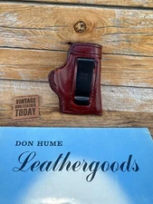 Vintage H715 80-2 Don Hume IWB Brown Leather Holster For Kel Tec P3AT 2nd Gen