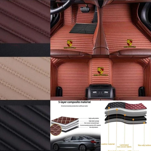 For Porsche All Models Car Floor Mats Waterproof Custom Auto Pu Leather Carpets - Picture 15 of 33