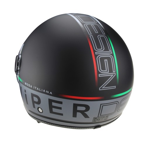 Jethelm Motorradhelm Rollerhelm Leder Fahrer Rennfahrer ECE2206 RSV19 Forza Schw - Bild 6 von 9