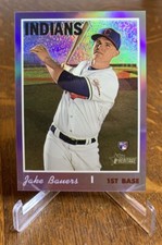 2019 Topps Heritage Chrome Purple Refractor #THC-556 Jake Bauers Cleveland A1