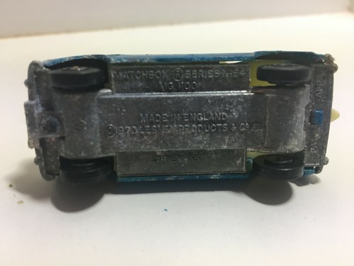 VINTAGE 1970 MATCHBOX SERIES No.54 MG1100 DARK MET. BLUE - Bild 3 von 3