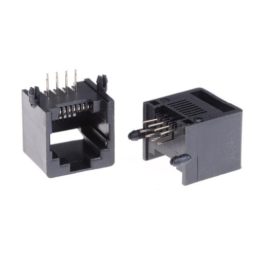 10Pcs Unshielded RJ11 RJ45 8P8C Network Modular PCB Connector Jacks Connecto LT - Afbeelding 2 van 6