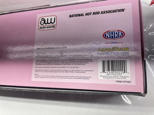 AW TEAM FORCE MAC TOOLS PINK "CANCER AWARENESS" DRAGSTER - NEW OPEN BOX RARE - Picture 11 of 19