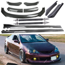 Front Bumper Lip Rear Splitter Spoiler Side Skirt Carbon Fiber For Acura Rsx Dc5