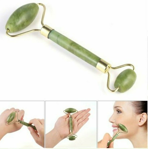 Natural Jade Gua Sha Beauty Facial Roller Gua Sha Board Set Face Massager Tool - Picture 5 of 15