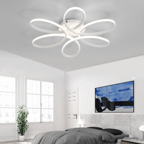 Modern LED Ceiling Light Bedroom Living Room Chandelier Lamp Pendant Lights UK - Picture 14 of 65