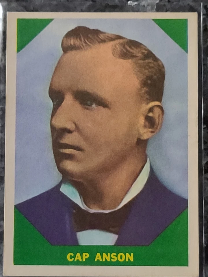 1960 Fleer 棒球伟人队 #44 帽子 Anson 芝加哥小熊队、名人堂、前夏普角 — 第 2/4 张图片
